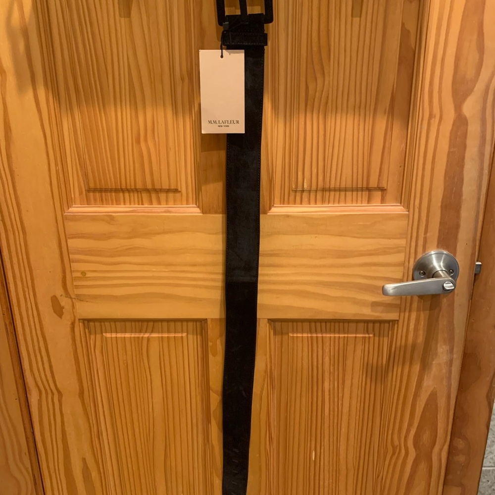 MM Lafleur Black Suede Belt